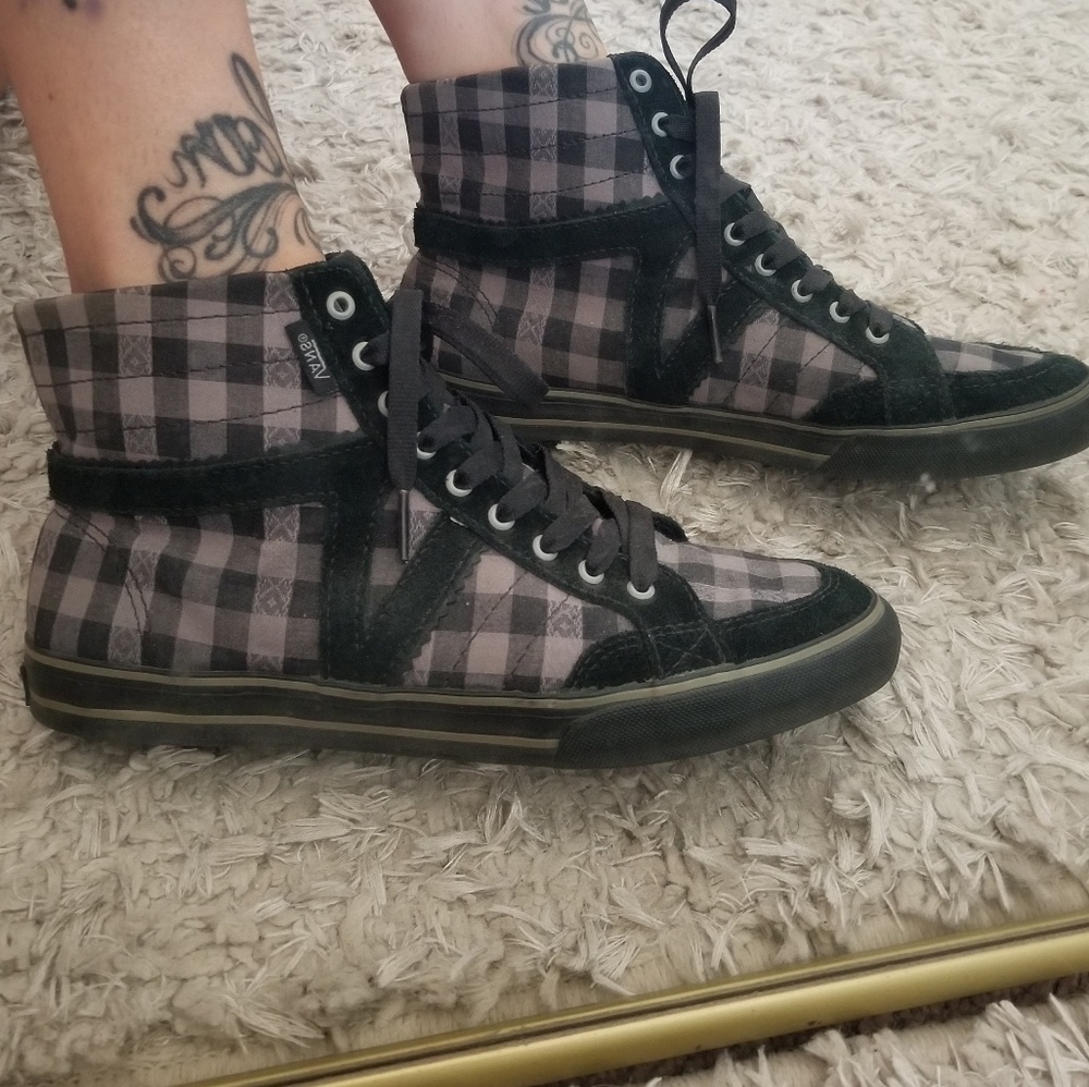High top Vans black/gray
